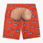 Custom Funny Men Swim Trunks - Personalized Birthday Gifts For Husband, Son, Grandson, Brother, Grandpa, Dad, Yourself - Rear View Champion