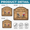 Custom Wood Sign - Personalized Summer Vacation And Travel Gifts For Husband And Wife, Him And Her - Our Happy Spot