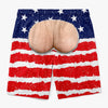 Custom Funny Patriotic Men Swim Trunks - Personalized Birthday Gifts For Husband, Son, Grandson, Brother, Grandpa, Dad, Yourself - The View Wins
