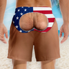Custom Funny Patriotic Men Swim Trunks - Personalized Birthday Gifts For Husband, Son, Grandson, Brother, Grandpa, Dad, Yourself - Walk Away Winner