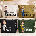 Custom Corduroy Tote Bag - Personalized Teacher Appreciation, Back To School Gifts For Teachers - Teaching With Heart And Grace