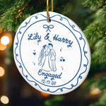 Custom First Christmas Ceramic Ornament - Personalized Anniversary Christmas Wedding Gifts For Husband And Wife, Him And Her - Merry Memories, Starting With You