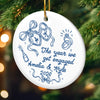 Custom First Christmas Ceramic Ornament - Personalized Anniversary Christmas Wedding Gifts For Husband And Wife, Him And Her - Making Memories, One Christmas Together