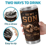 Custom Tumbler - Personalized Birthday Gifts For Son - Forever Bound By Love