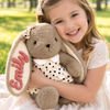 Custom Embroidered Bunny Plush - Personalized Baby Shower, Gender Reveal Gifts For New Moms, New Dads, New Parents - Welcome Little Miracle