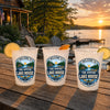 Custom Lake House Party Cups - Personalized Summer Vacation And Travel Gifts For Mom, Dad, Brother, Sister - Life Feels Better Here
