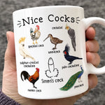 Custom Mug - Personalized Birthday Gifts For  Husband, Boyfriend - Start Mornings With Funny Birds