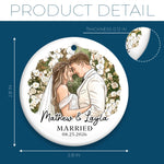 Custom Photo First Christmas Ceramic Ornament - Personalized Anniversary Christmas Wedding Gifts For Couple, Husband, Wife - The Best Roll Of My Life