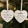 Custom First Christmas Heart Shape Ceramic Ornament - Personalized Anniversary Christmas Wedding Gifts For Husband And Wife, Him And Her - A Year Of Endless Love
