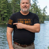 Custom Mechanic T-Shirt - Personalized Birthday Gifts For Husband, Son, Grandson, Brother, Grandpa, Dad, Yourself - Built To Repair