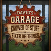 Custom Wood Sign - Personalized Birthday Gifts For Husband, Son, Grandson, Brother, Grandpa, Dad, Yourself - Garage Goals
