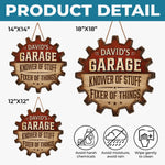 Custom Wood Sign - Personalized Birthday Gifts For Husband, Son, Grandson, Brother, Grandpa, Dad, Yourself - Garage Goals