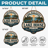 Custom Lake House Wood Sign - Personalized Summer Vacation And Travel Gifts For Mom, Dad, Brother, Sister - Home Is Where The Lake Is