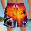 Custom Funny Men Swim Trunks - Personalized Birthday Gifts For Husband, Son, Grandson, Brother, Grandpa, Dad, Yourself - Watch Out For Sharks