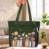 Custom Corduroy Tote Bag - Personalized Bookish Gifts For Book Lovers, Bookworms, Readers - Stories In Full Bloom