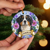 Custom Photo Ceramic Ornament - Personalized Pet Christmas Memorial Sympathy Gifts For Dogs, Cats - Forever Loved Forever Missed