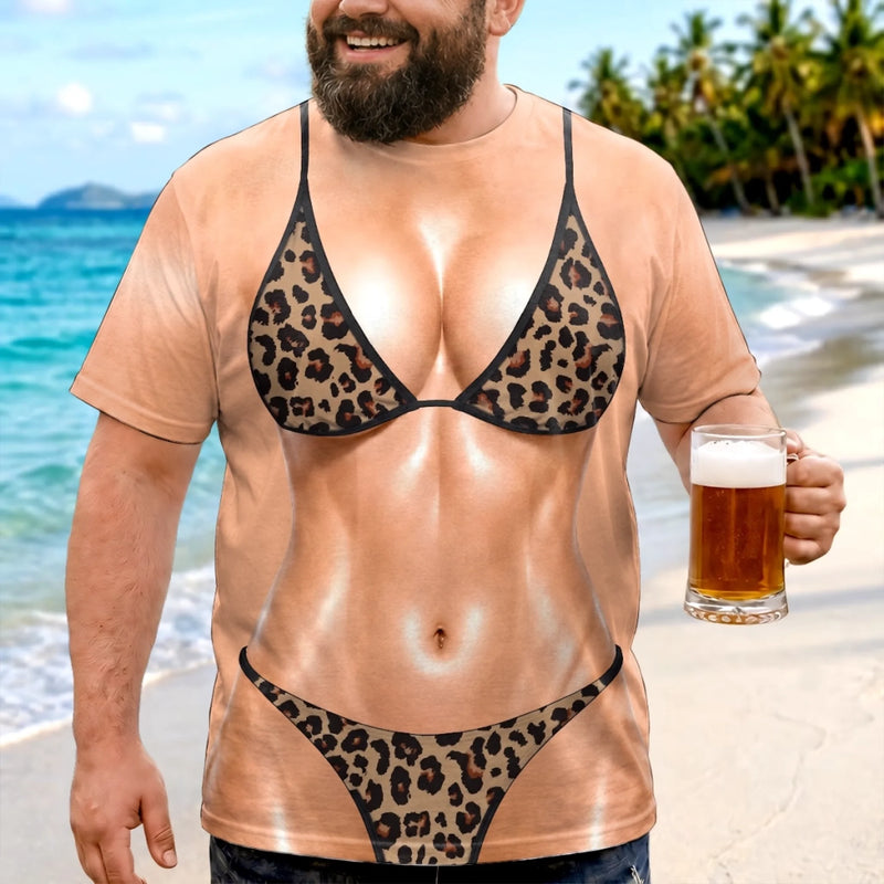 Custom Funny T-shirt - Personalized Summer Vacation And Travel Gifts For Husband, Son, Grandson, Yourself - Gorgeous Beach Body
