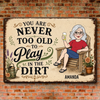 Custom Home Decor Metal Sign - Personalized  Birthday Garden Gifts For Gardeners - Growing Happiness In The Garden