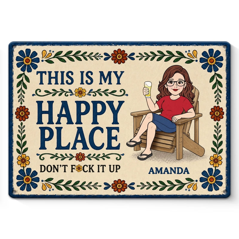 Custom Home Decor Metal Sign - Personalized  Birthday Garden Gifts For Gardeners - Never Too Old To Garden