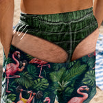 Custom Funny Men Swim Trunks - Personalized Birthday Gifts For Men - Suns Out Legs Out