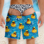 Custom Funny Men Swim Trunks - Personalized Birthday Gifts For Men - Suns Out Legs Out