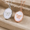 Custom Photo Butterfly Locket - Personalized Pet Memorial Sympathy Gifts For Dogs, Cats - Forever In My Heart