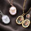 Custom Photo Butterfly Locket - Personalized  Memorial Sympathy Gifts For Loss Of Mom, Dad - Forever In Our Hearts