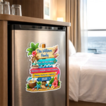 Custom Cruise Ship Door Magnet - Personalized Summer Vacation And Travel Gifts For Mom, Dad, Brother, Sister - Sailing Through Life Together