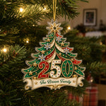 Custom Acrylic Ornament - Personalized America 250th Anniversary Christmas Gifts For Mom, Dad, Brother, Sister - Home For The Holidays