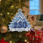 Custom Acrylic Ornament - Personalized America 250th Anniversary Christmas Gifts For Mom, Dad, Brother, Sister - Home For The Holidays