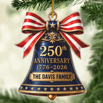 Custom Acrylic Ornament - Personalized America 250th Anniversary Christmas Gifts For Mom, Dad, Brother, Sister - Freedom Looks Good