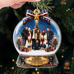 Custom Photo Acrylic Ornament - Personalized America 250th Anniversary Christmas Gifts For Mom, Dad, Brother, Sister - Forever Wrapped In Love