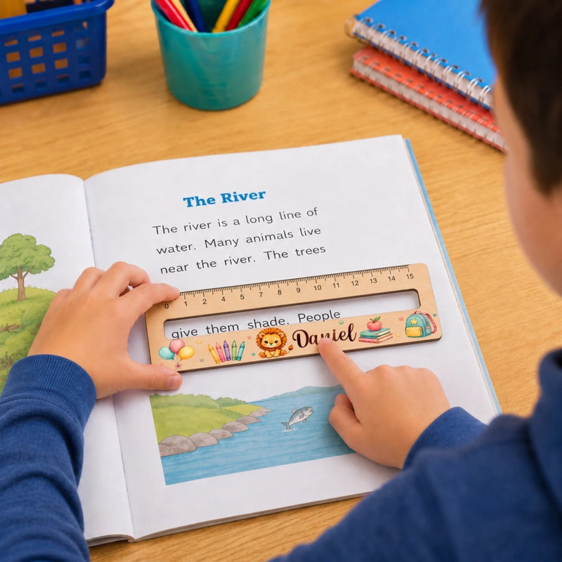 Custom Kids Wooden Ruler - Personalized Back To School Gifts For Kids - Wild About Fun