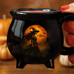 Custom Witch Cauldron Coffee Mug - Personalized Halloween Witchy Gifts For Women - Witching You A Wicked Brew