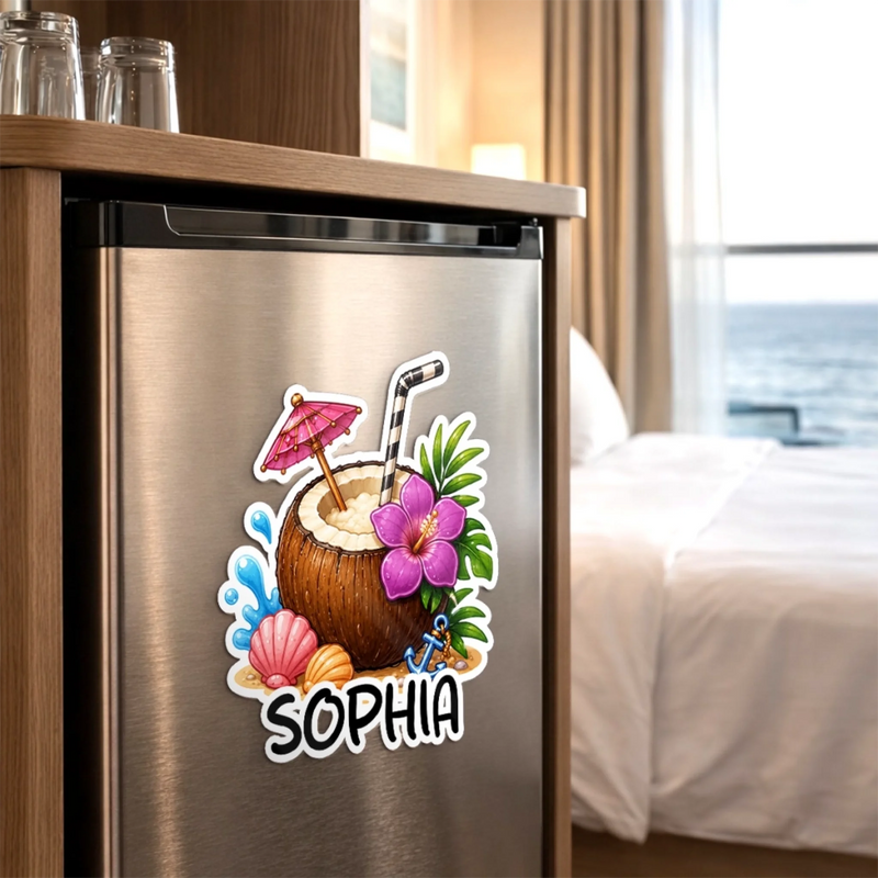 Custom Magnetic Sheet - Personalized Summer Vacation And Travel Gifts For Mom, Dad, Brother, Sister - Sweet Times Together
