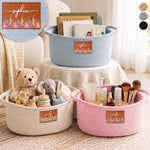 Custom Woven Rope Basket - Personalized Birthday Gifts For Him, Her - Choose Happy Every Day