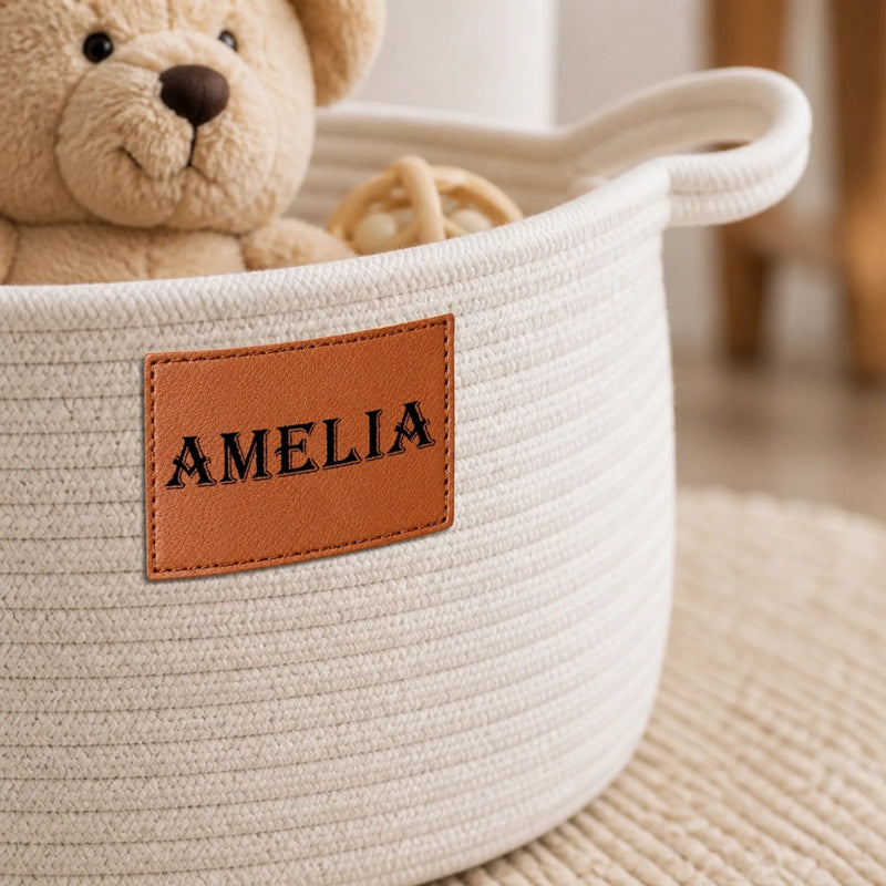 Custom Woven Rope Basket - Personalized Birthday Gifts For Him, Her - Shine Your Own Way