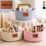 Custom Woven Rope Basket - Personalized Birthday Gifts For Him, Her - Shine Your Own Way