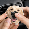 Custom Photo Squishy Nose Car Vent Clip – Personalized Birthday Gifts For Dog Lovers, Dog Dad And Mom - Happiness Is A Wagging Nose