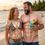 Custom Funny T-shirt - Personalized Halloween Costume Summer Vacation And Travel Gifts  Husband And Wife, Him And Her - Hot Beach Couple Goals