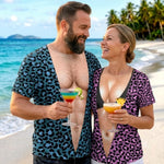 Custom Funny T-shirt - Personalized Halloween Costume Summer Vacation And Travel Gifts  Husband And Wife, Him And Her - Living Life On The Wild Side