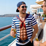 Custom Funny T-shirt - Personalized Halloween Costume Summer Vacation And Travel Gifts For Husband, Son, Grandson, Yourself - Captain Of The Six Pack