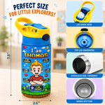 Custom Kids Insulated Water Bottle - Personalized Back To School Gifts For Kids - Level Up My Daily Powers