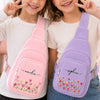 Custom Corduroy Sling Bag - Personalized Birthday Gifts For Kids - Bloom With Joy