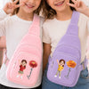 Custom Corduroy Sling Bag - Personalized Birthday Gifts For Kids - Adventure Awaits