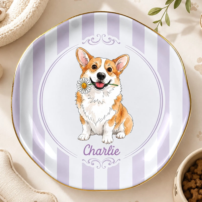 Custom Photo Full-Print Jewelry Dish - Personalized Birthday Gifts For Dog Cat Lovers, Dog Dad And Mom, Cat Owners - Paws, Wet Noses, Warm Hearts