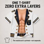 Custom Funny T-shirt - Personalized Halloween Costume Birthday Gifts For Men - Captain Of Chaos