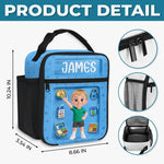 Custom Kids Lunch Bag - Personalized Back To School Gifts For Kids - Powered By Love And Healthy Bites