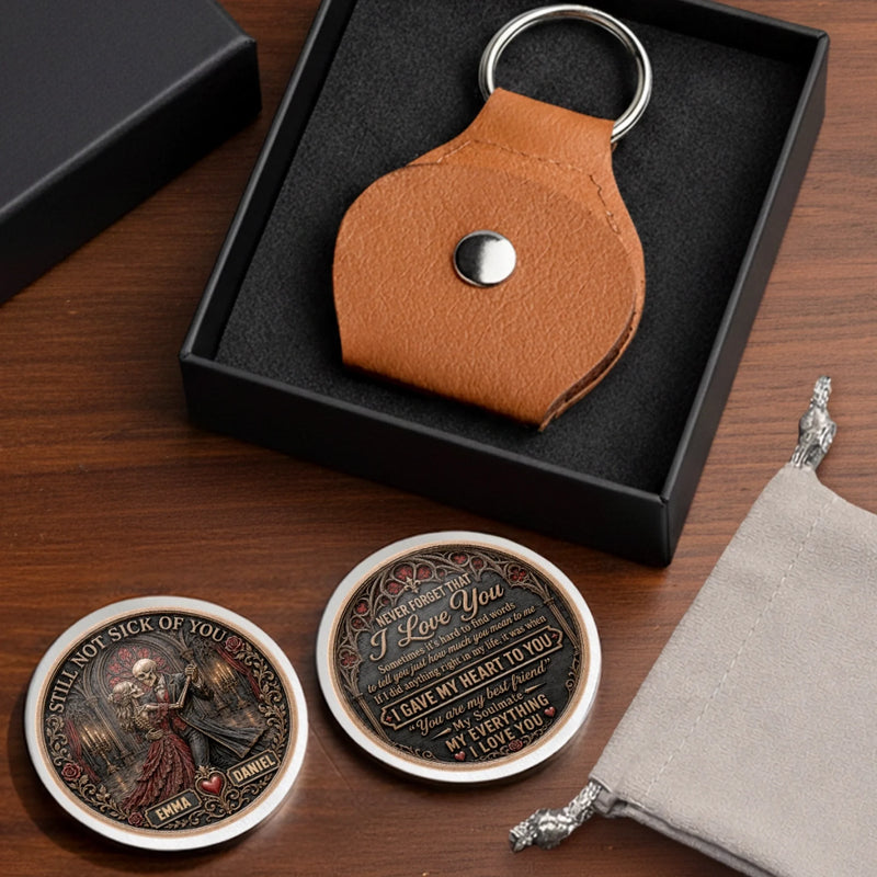 Custom Skeleton Pocket Hug - Personalized Anniversary Wedding Gifts For Husband And Wife, Him And Her - Our Hearts Stay Bound