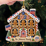 Custom Acrylic Ornament - Personalized America 250th Anniversary Christmas Gifts For Mom, Dad, Brother, Sister - Sweet Memories Built Together